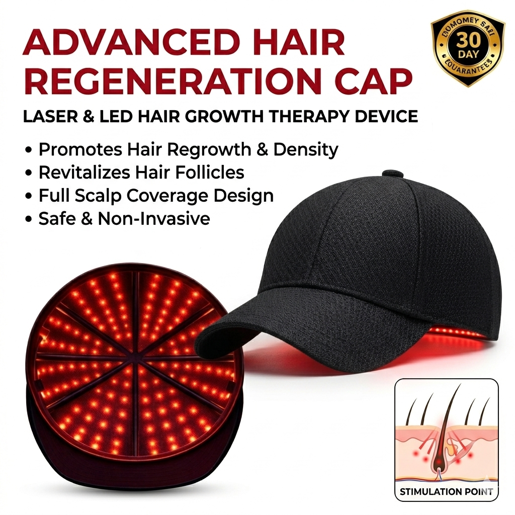 Stop Hair Thinning – Red Light Regrowth Cap