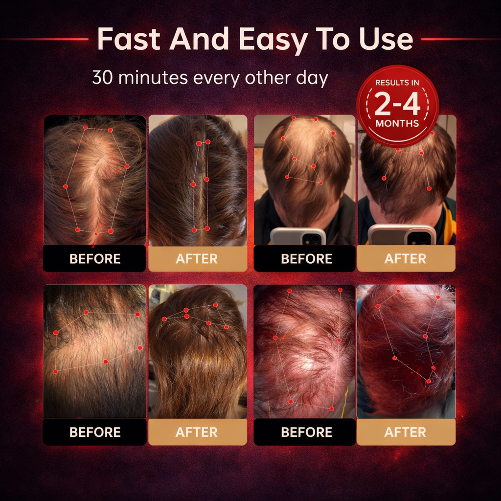 Stop Hair Thinning – Red Light Regrowth Cap
